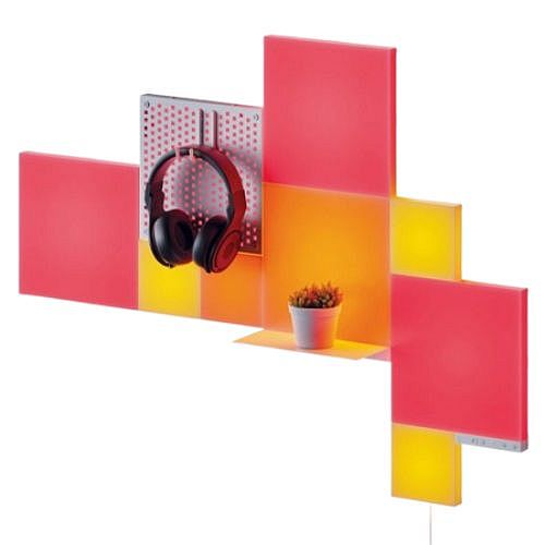 Nanoleaf RGB Blocks Combo XL Starter Kit (10-Pack), Create an Illuminated Display, Mix of Panel Sizes, Pegboard & Shelf, Screen Mirror/Music Reaction, App/Voice/Manual Control Nanoleaf RGB Blocks Combo XL Starter Kit (10-Pack), Create an Illuminated Display, Mix of Panel Sizes, Pegboard & Shelf, Screen Mirror/Music Reaction, App/Voice/Manual Control